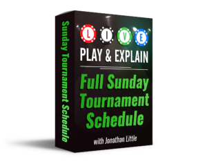 Live Play And Explain Full Sunday Tournament Schedule
