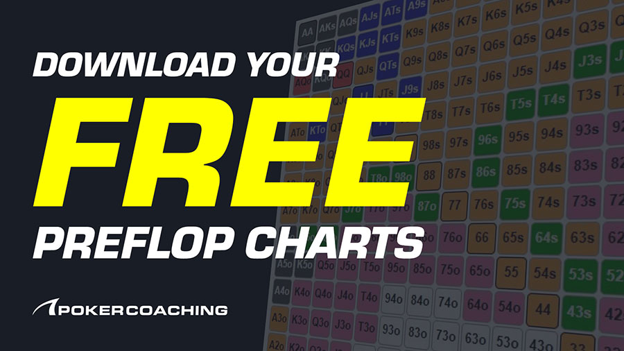 Downloadable GTO and exploitative preflop charts for poker tournaments and cash games